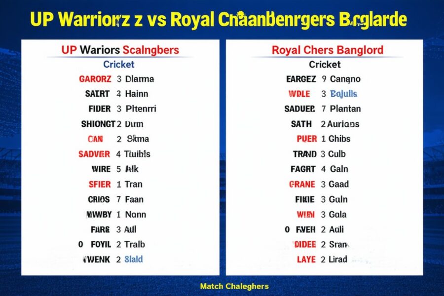 UP Warriorz vs Royal Challengers Bangalore Cricket Match Scorecard