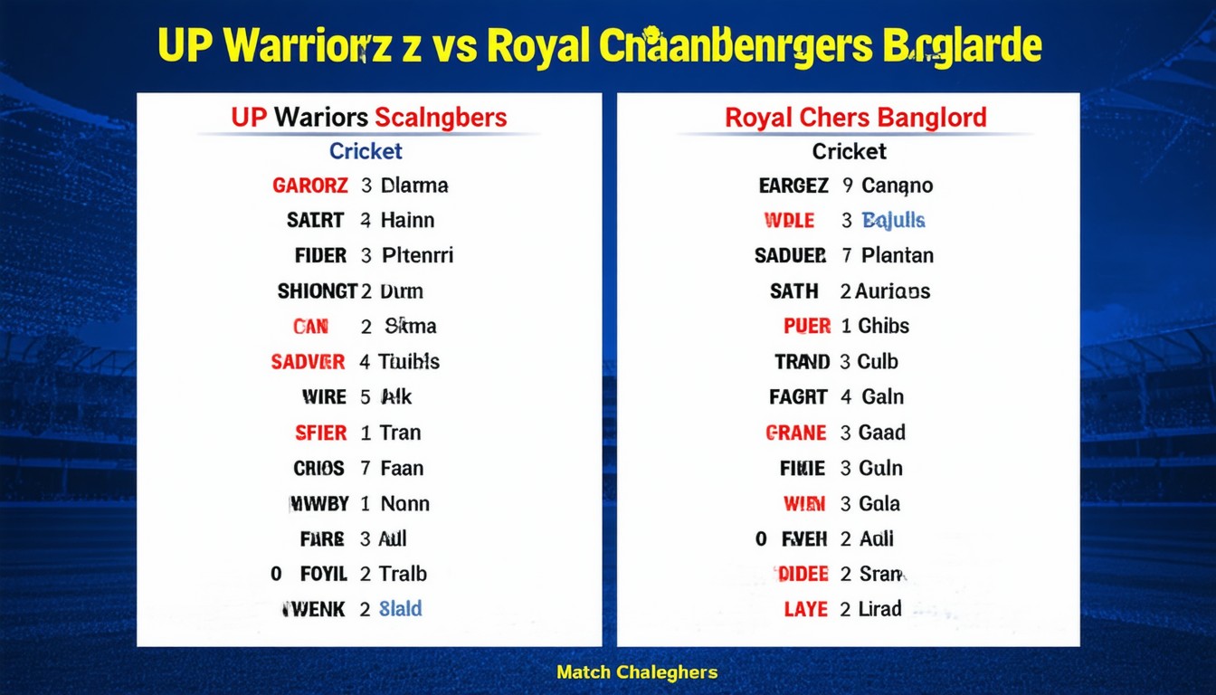 UP Warriorz vs Royal Challengers Bangalore Cricket Match Scorecard