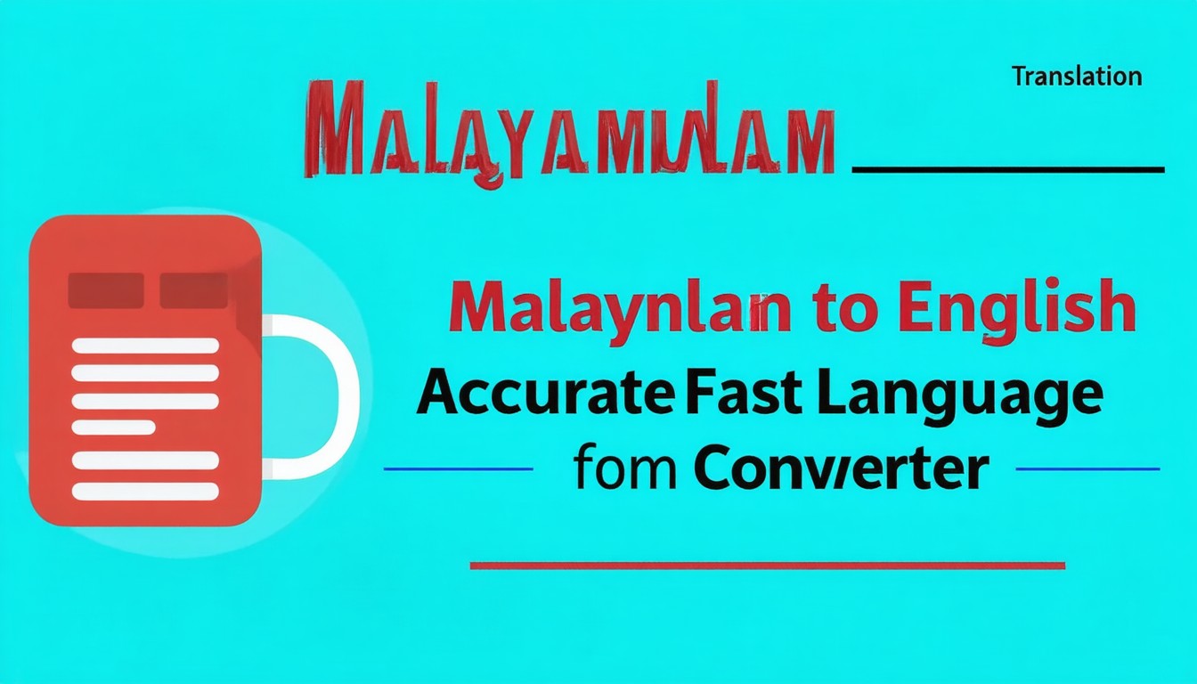 Malayalam to English Translation – Accurate & Fast Language Converter